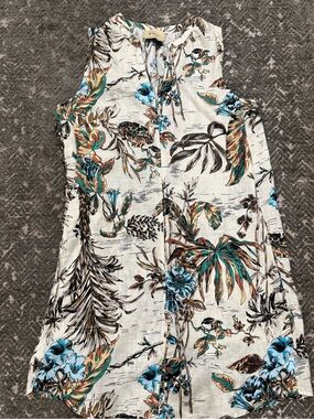 Elie by Elie Tahari Linen Shift Dress (XS)